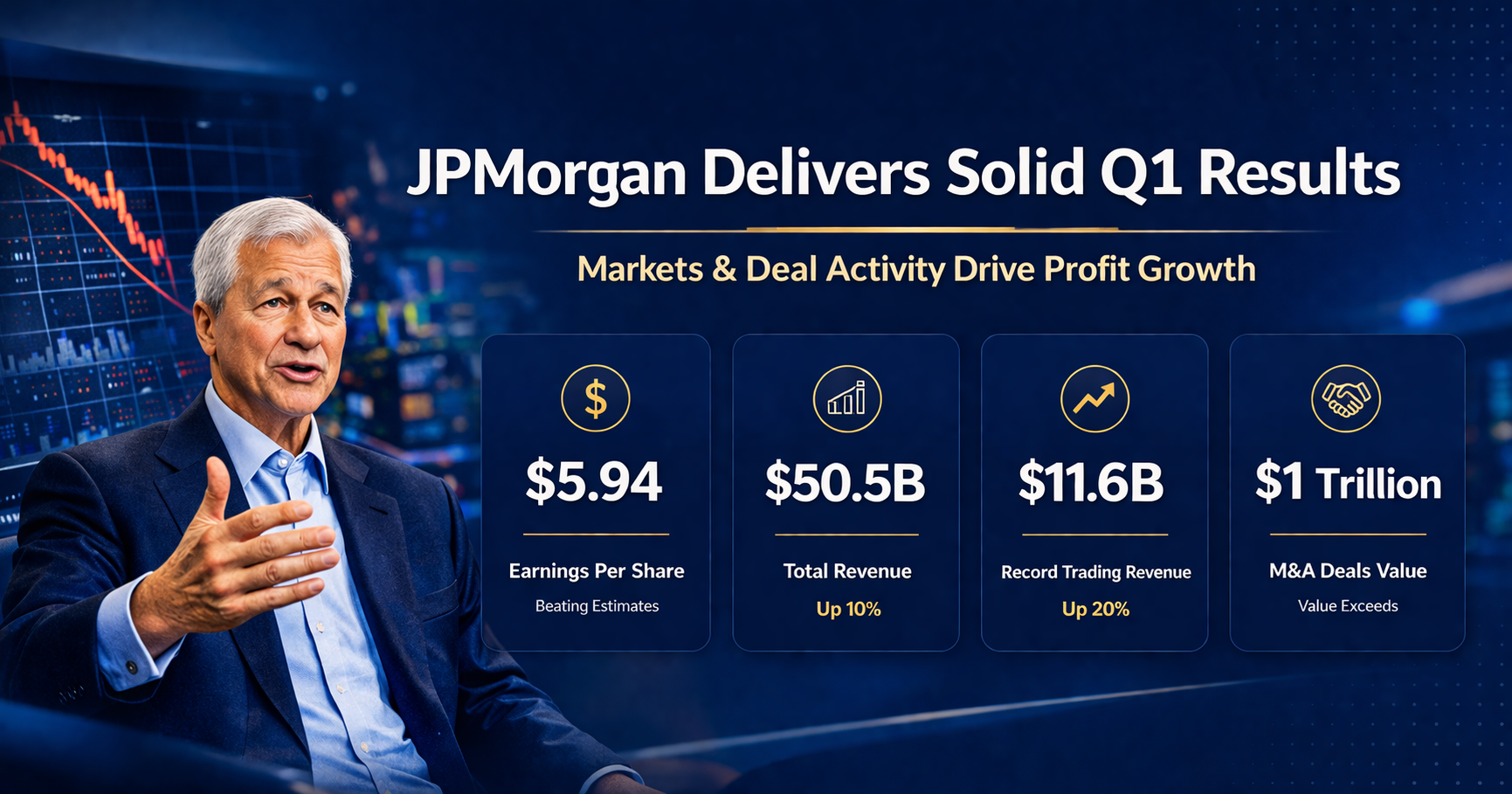 JPMorgan Delivers Solid Q1 Results Driven by Markets and Deal Activity