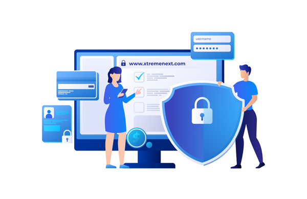 Compliance and security illustration for trading platform infrastructure