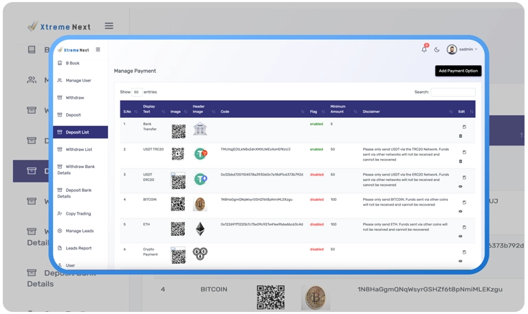 Free CRM system for managing trading clients and operations